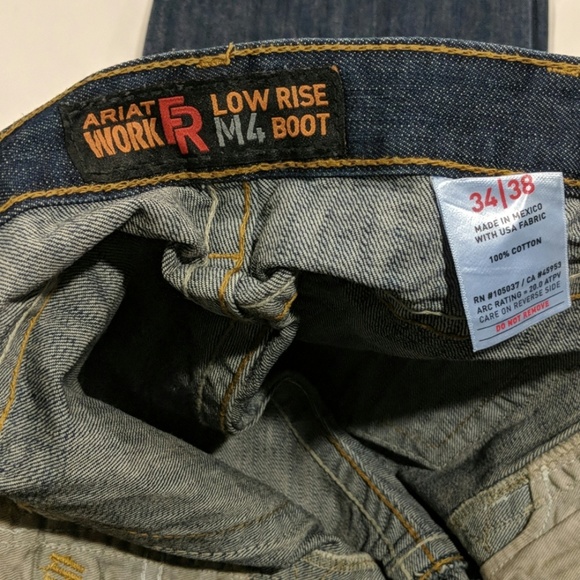 Men's Ariat FR M4 Low-rise Bootcut Jeans - Picture 2 of 2